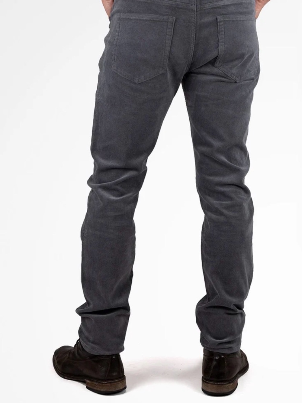 Tailor Vintage Men's Corduroy Pants in Charcoal